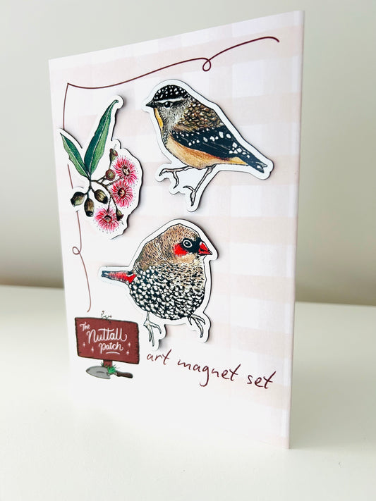 Art Magnet Set - Eucalyptus & Birds