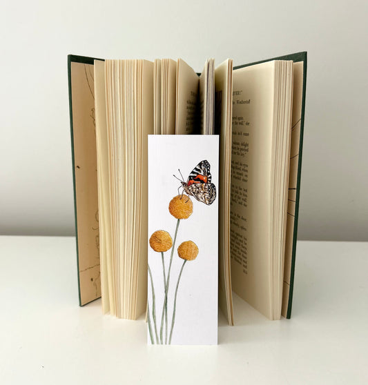 Bookmark - Billy Buttons & Butterfly