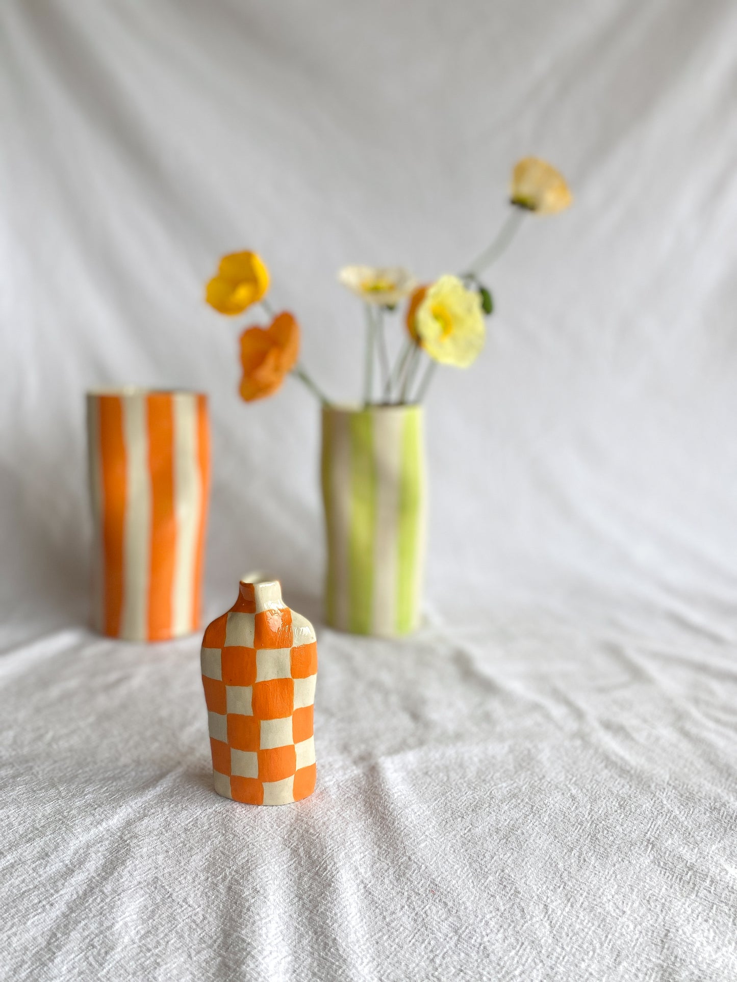 Petite ceramic bud vase