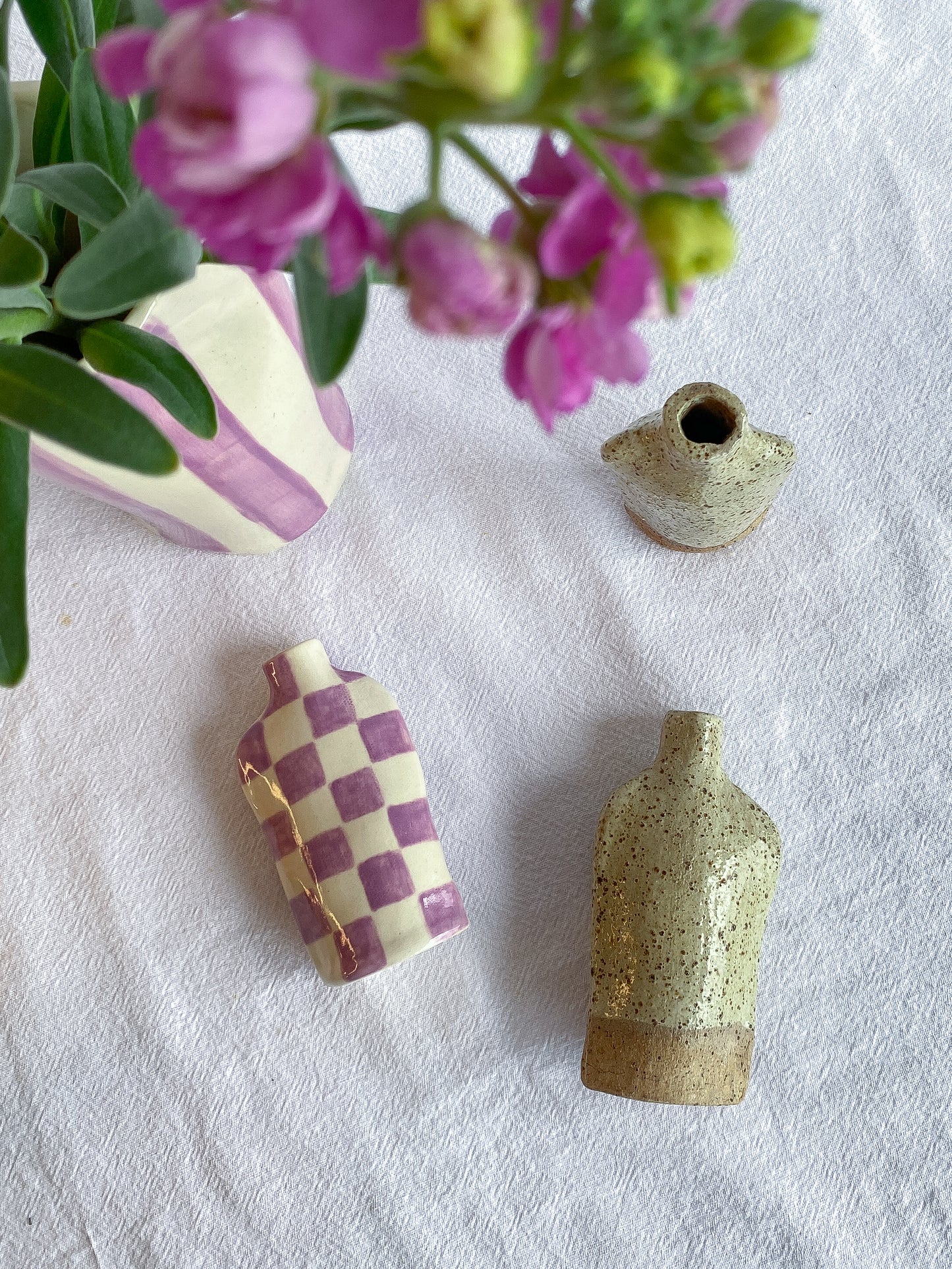 Petite ceramic bud vase