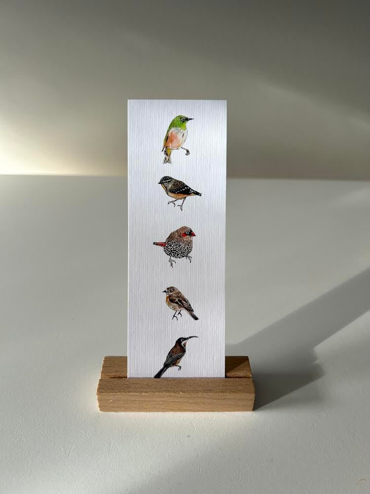 Itty bitty birds bookmark