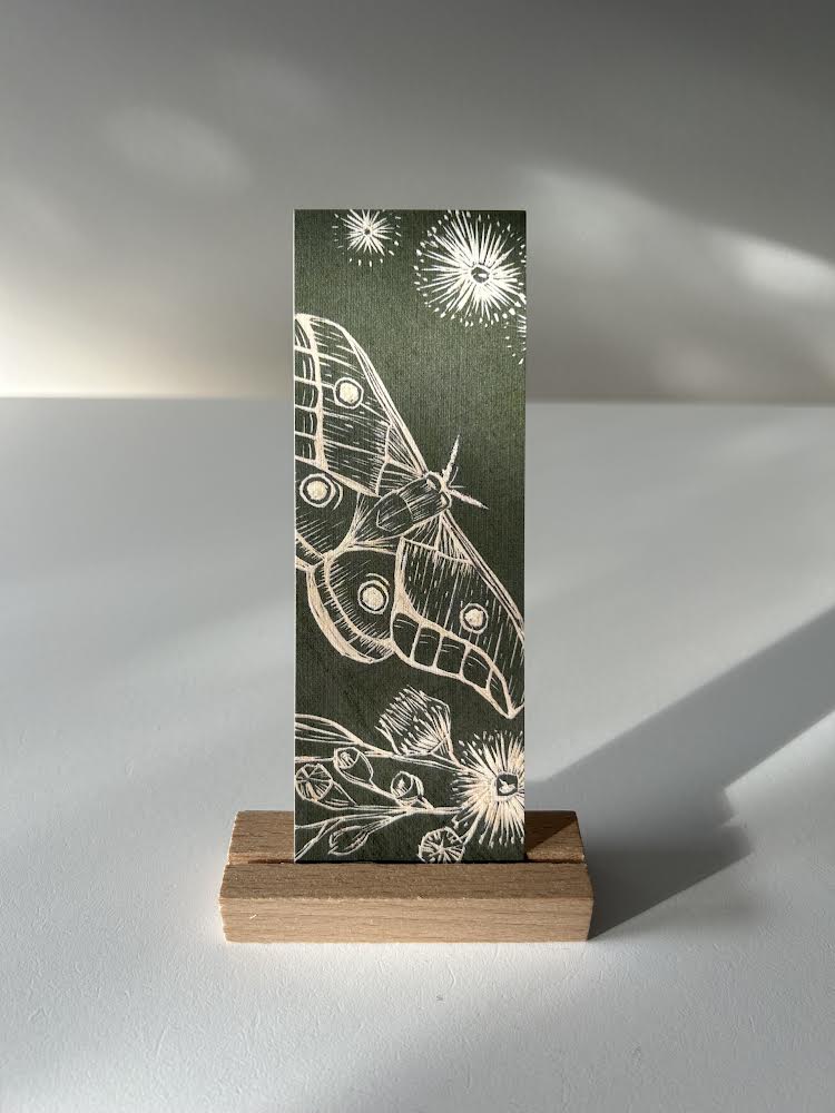 Helena Gum Moth bookmark